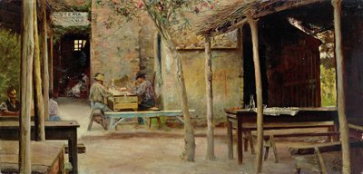 Interior of an Osteria by Giuseppe Ferrari